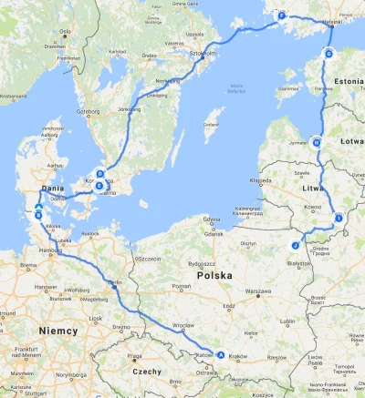 lol2x - Planuję samochodem trasę dookoła Bałtyku na tegoroczne wakacje i szukam cieka...