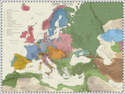 marcelus - Znowu na #reddit pojawiła się mapka, tym razem z 1765 roku, pokazująca Zap...