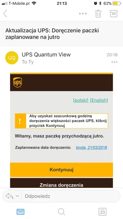 menyyyy - Dostałem maila, ze dostanę jutro paczkę na mój adres. Ale ja nic nie zamawi...