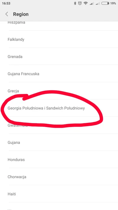 kodishu - Przeglądam sobie dostępne regiony w moim #xiaomi a tu taki kwiatek ( ͡° ͜ʖ ...