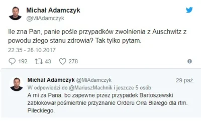 saakaszi - Adamczyk pisze do Kurskiego w sprawie wpisów o Bartoszewskim:
 Z bólem prz...