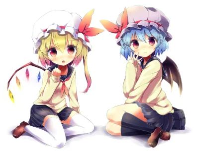 z.....s - #randomanimeshit #touhou #flandrescarlet ❤ #remiliascarlet @mar0uk #loli @j...