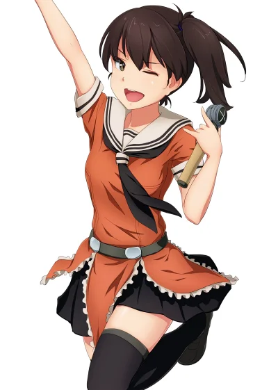 Czokolad - #randomanimeshit #kantaicollection #kaga #naka #schoolgirl #zakolanowkiani...