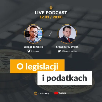 cryptodemy - Zaczynamy podcast ze Sławomirem Mentzenem, Wiceprezesem partii Wolność, ...