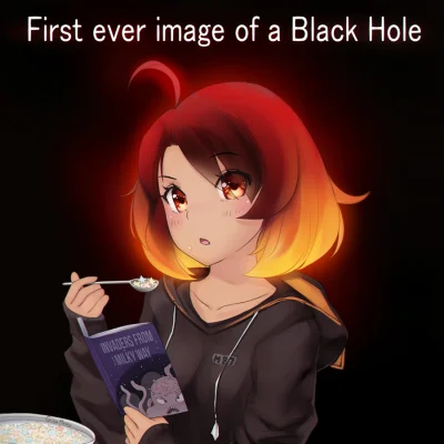 A.....3 - ! #randomanimeshit #anime #blackhole #darkskin #ahoge #hoodie #originalchar...