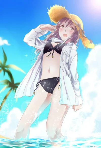 Czokolad - #randomanimeshit #idolmaster #miyumifune #swimsuit