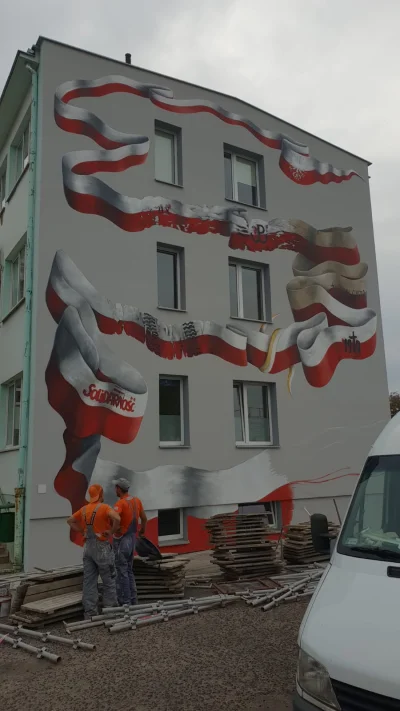 OperatorHydrolokator - Taki mural powstaje w moim rodzinnym mieście, Gostyniu, na bud...