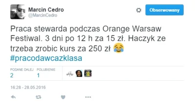 martek-77 - #praca #heheszki #januszebiznesu #orangewarsawfestival 
https://twitter....