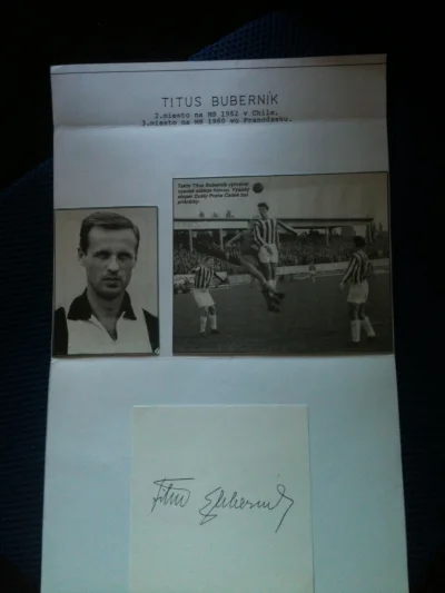 l.....2 - Oryginalny autograf Titusa Bubernika. Może ktoś jest zainteresowany ? #pilk...