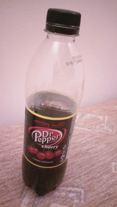 LordBadmigthonIII - Dzisiaj na testy wchodzi amerykański Dr Pepper Cherry.
Smak - Fa...