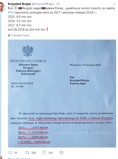 Thon - > Powstanie magazyn rezerw węgla w centralnej Polsce
Tego sprowadzanego z Ros...
