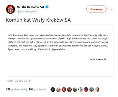 LukaszN - @MEGR1MS: oficjalny komunikat klubu wydany jakąś godzinę temu.

SPOILER