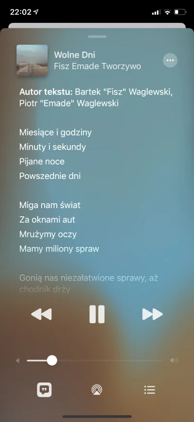 Stryjekmod - @Shmit: iphonowska do muzyki. Muzykę mam z Apple Music ale jak wgrasz z ...