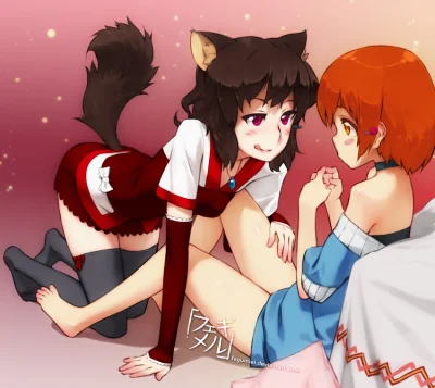 FlaszGordon - #randomanimeshit #art [ artysta: #feguimel ] #yuri #nekomimi