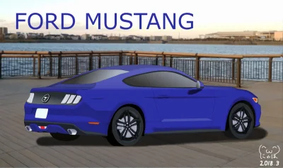 b.....6 - #randomanimeshit #samochodyanime #ford #mustang