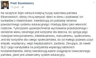patatier - Szumi robi postępy - jest coraz głupszy. 
#szumlewicz #szuminierozumi #le...
