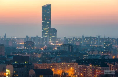 Projekt_Inwestor - Taki widok z #wroclaw Zdjęcia wykonane z góry powstającego wieżowc...