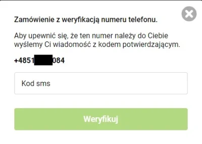 exusar - Już drugi dzień podczas zamówienia ciągle prosi mnie o weryfikację SMS.
Pro...