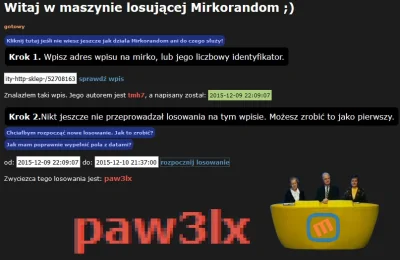 t.....7 - LOSOWANIE ZAKOŃCZONE
Nad prawidłowym losowaniem czuwała komisja mirkująca ...