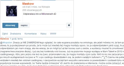 6REY1MISTERIO9 - @Maskow: ja tam szanuję, lubię się pośmiać z głupich ludzi

SPOILE...