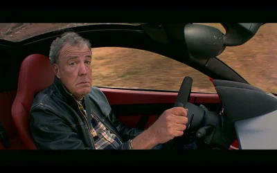Czipsu - @radek0112: (#) Mina Jeremiego Clarksona podczas jazdy Alfą Romeo Disco Vola...