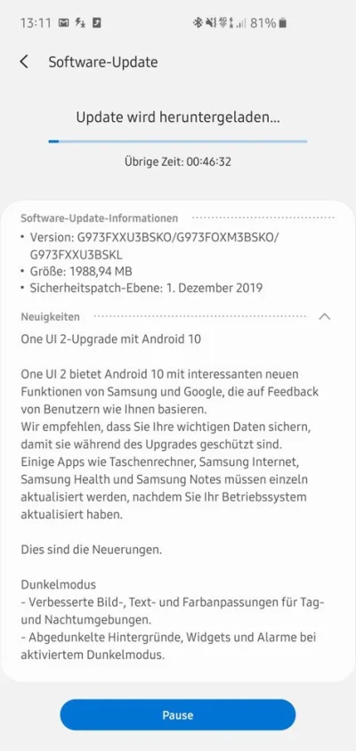 CeZiK_ - Seria Galaxy S10 otrzymała właśnie dzisiaj Androida 10 w wersji stabilnej. O...