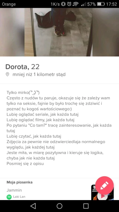 coffeinaddict - #tinder 
Zapraszam do oceny opisu ( ͡° ͜ʖ ͡°)