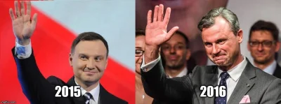 trothopefr - Andrzej Duda zaraz po wygranych wyborach prezydenckich i po roku sprawow...