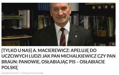 tombeczka - Macierewicz w odezwie do "niszowych" Youtuberów :) Osłabiając PiS - osłab...