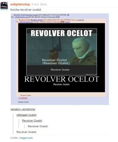 romboramba - @sokytsinolop: Revolver Ocelot