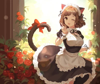 l.....f - #randomanimeshit #idolmaster #idolmastercinderellagirls #mikumaekawa #maid ...