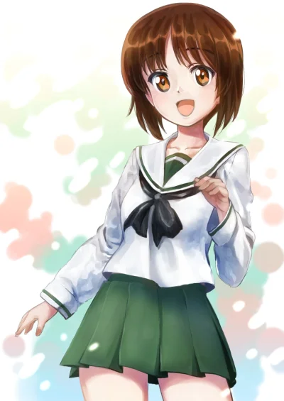 Czokolad - #randomanimeshit #girlsundpanzer #mihonishizumi #schoolgirl