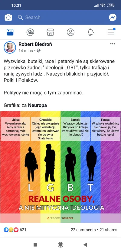 Majk_ - Mimo, że nie popieram formacji Roberta Biedronia to tutaj wykazał się rigczem...