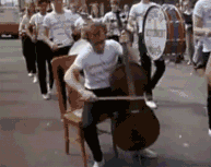 parasolki - #wiolonczela #muzykaklasyczna #heheszki #gif #humor