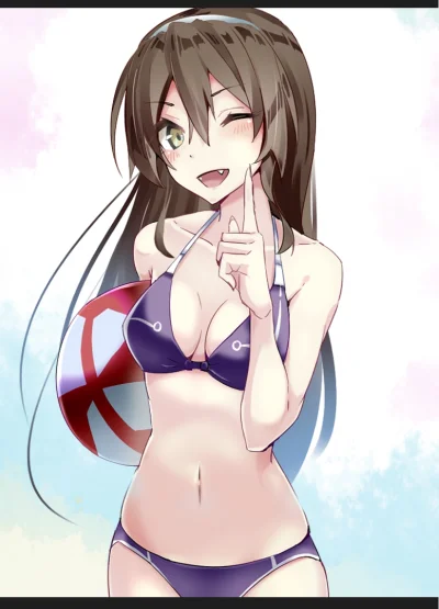 kedzior1916 - #randomanimeshit #kantaicollection #ashigara #swimsuit