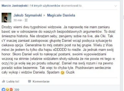 RafalRolnikWykopu - Dymy bez streama xd Guzik Out ? 
#danielmagical