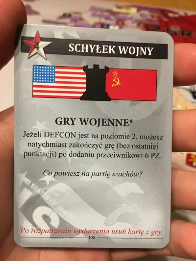 Spioooch - Mireczki, orientujecie się może jak działa karta „Gry wojenne” z planszowk...