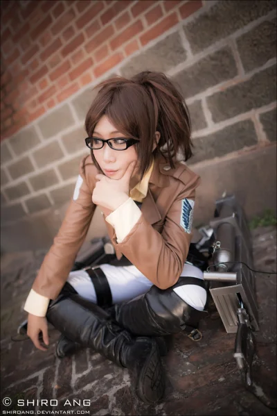 Banri - #randomanimeshit #cosplay #HangeZoe #ShingekinoKyojin #meganekko