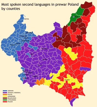 nobrainer - Okres II RP i najpopularniejsze drugie języki w poszczególnych regionach ...
