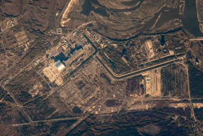 markedone - Zdjęcie Czarnobylskiej elektrowni jądrowej wykonane z ISS przez Alexandra...