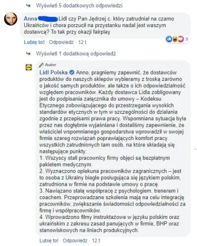 daot - Komentarz Lidla na pytanie czy nadal ten dostawca współpracuje z nimi ( ͡° ͜ʖ ...