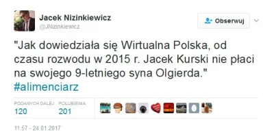 pk347 - Coz za hipokryzja jezeli to prawda, ze Kurski nie placi alimentow w konteksci...