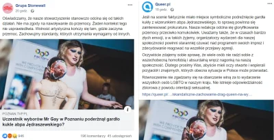 R187 - Organizacje LGBT same potępiają ten atak i mówią, że to sprawa dla prokuratury...