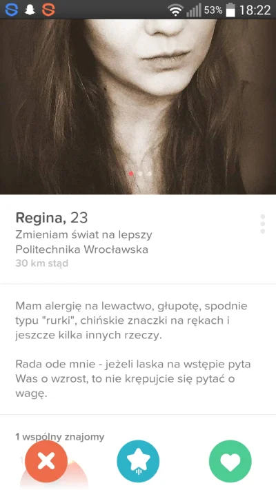 dejwidn - Idealna dziewczyna dla wykopków :D
#tinder