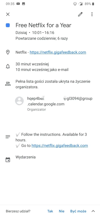 MentorPL - Jak to jest możliwe, że jakiś SCAM utworzył w moim kalendarzu wydarzenie? ...