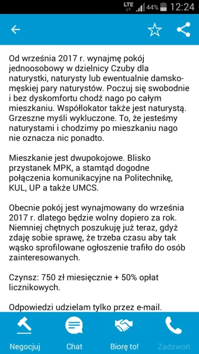 ziemniak3000 - Mieszkanie dla naturystów, grzeszne myśli wykluczone ( ͡º ͜ʖ͡º) 
#hehe...