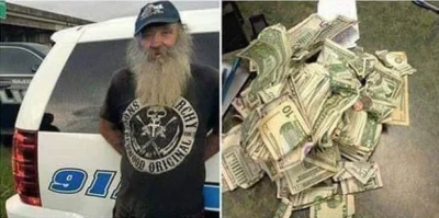 ketorw - Bezdomny mężczyzna znalazł na ulicy 2400 dolarów i oddał je policji

"Jego...