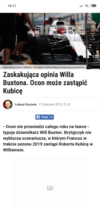 Reepo - Czy dzban Buxton jest już na czarnej liście?
#f1 #kubica