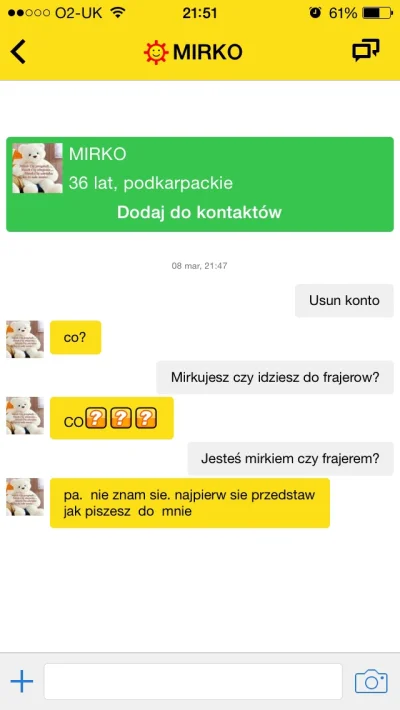 S.....Q - No nie mogłem się #!$%@? powstrzymać, nie mogłem ( ͡° ͜ʖ ͡°) 
#wykop #mirko...