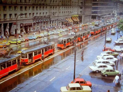 Barnabeu - Korek tramwajowy. rok 1984. Otworzyć w nowej karcie.
#warszawa #fotohisto...